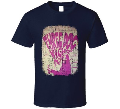 Three Dog Night Rock Music Celebrity Tribute Poster Worn Look T Shirt