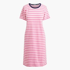 NWT-S-J.Crew Factory Short-sleeve striped T-shirt dress