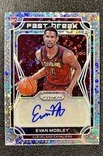 2021-22 Panini Prizm Fast Break Prizm Rookie Auto Evan Mobley #FBR-EVM NBA RC