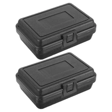 2pcs Portable Tool Storage Box Compact Hard Carrying Case for Mechanics Tools...