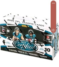 2025 Panini Certified Football Hobby Box - 2 Autos and 2 Mem. Cards Guaranteed!