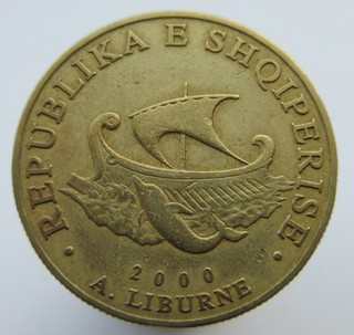 Nr 6048 Albania • Fourth Republic 20 Leke 2000 KM# 78 geraltttt83