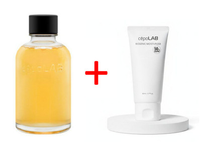 [Set] cêpoLAB Biogenic Essence + Moisturizer 80ml K-Beauty Skincare Kit