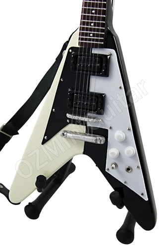 Miniature Guitar Michael Schenker 1975 Flying V & Strap