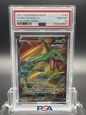 Imagen de 2021 Pokemon SWSH #193 FA/RAYQUAZA V Evolving Skies GEM MINT PSA 10