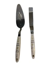 Vintage Flint Arrowhead Harvest Wheat Spatula PieCake /Server Offset Spatula USA