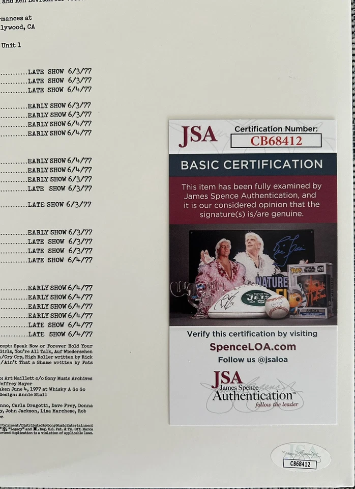 CHEAP TRICK RICK NIELSON SIGNED OUT TO GET YOU! LIVE 1977 VINYL RECORD - JSA COA - Image 4 of 4