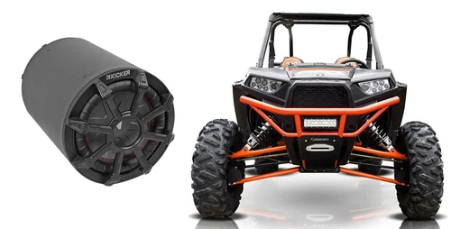 KICKER 46CWTB82 TB 8" 600w Subwoofer+Enclosure for Polaris RZR/ATV/UTV/Cart/Jeep