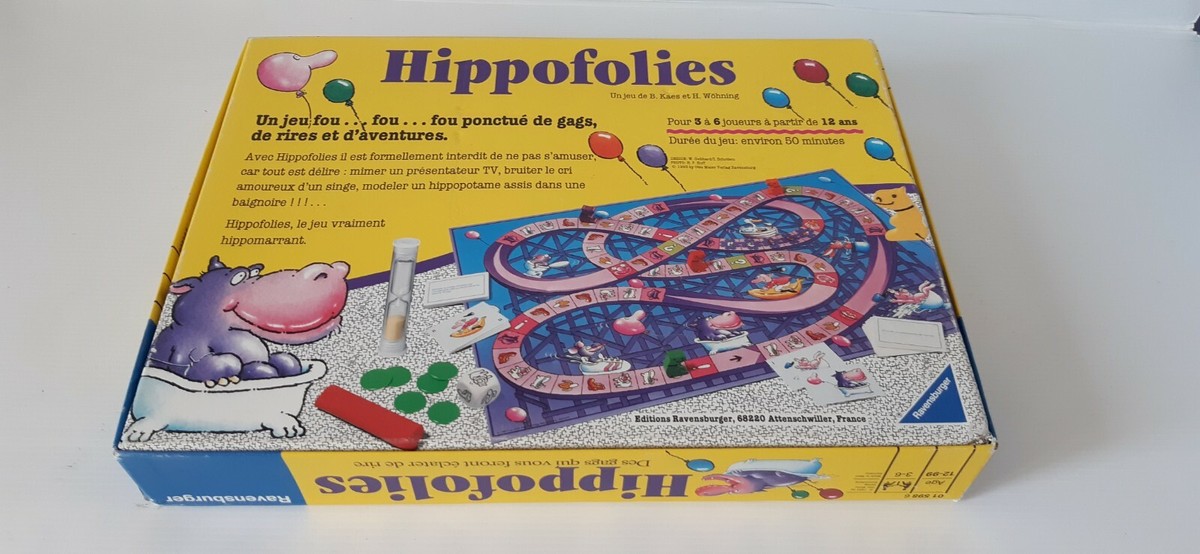 Jeu De Société Rare HIPPOFOLIES Ravensburger Vintage 1993 - Complet - Occasion