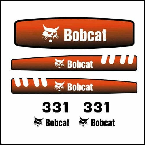 Bobcat 331 Sticker Decal Kit for Mini Excavator