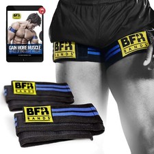 BFR BANDS Blood Flow Restriction Bands - 2 Pack Legs Booty  Glutes 3-Inch Wi...