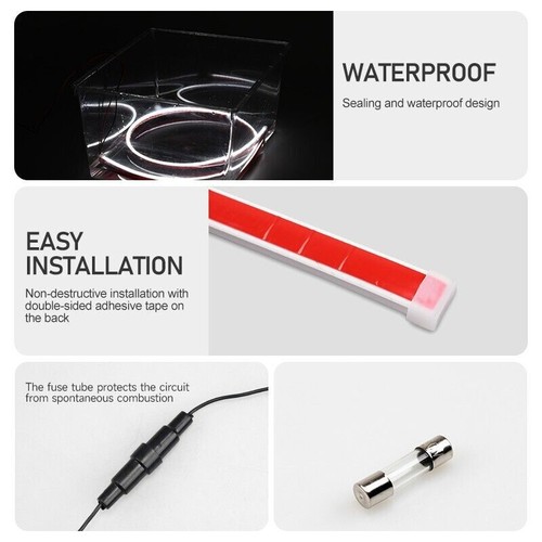 86" Dynamic LED Running Light Front Hood Strip Ambient Lamp For Nissan X-Trail - Imagen 6 de 9