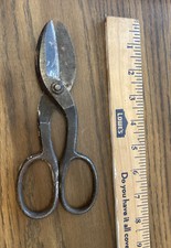 VINTAGE OAK LEAF TIN SNIPS Enders S. H. Co. MADE IN USA Vintage Used