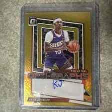 2023-24 Panini Optic Keon Johnson AUTO GOLD OPT-GRAPHS PRIZM #2/10