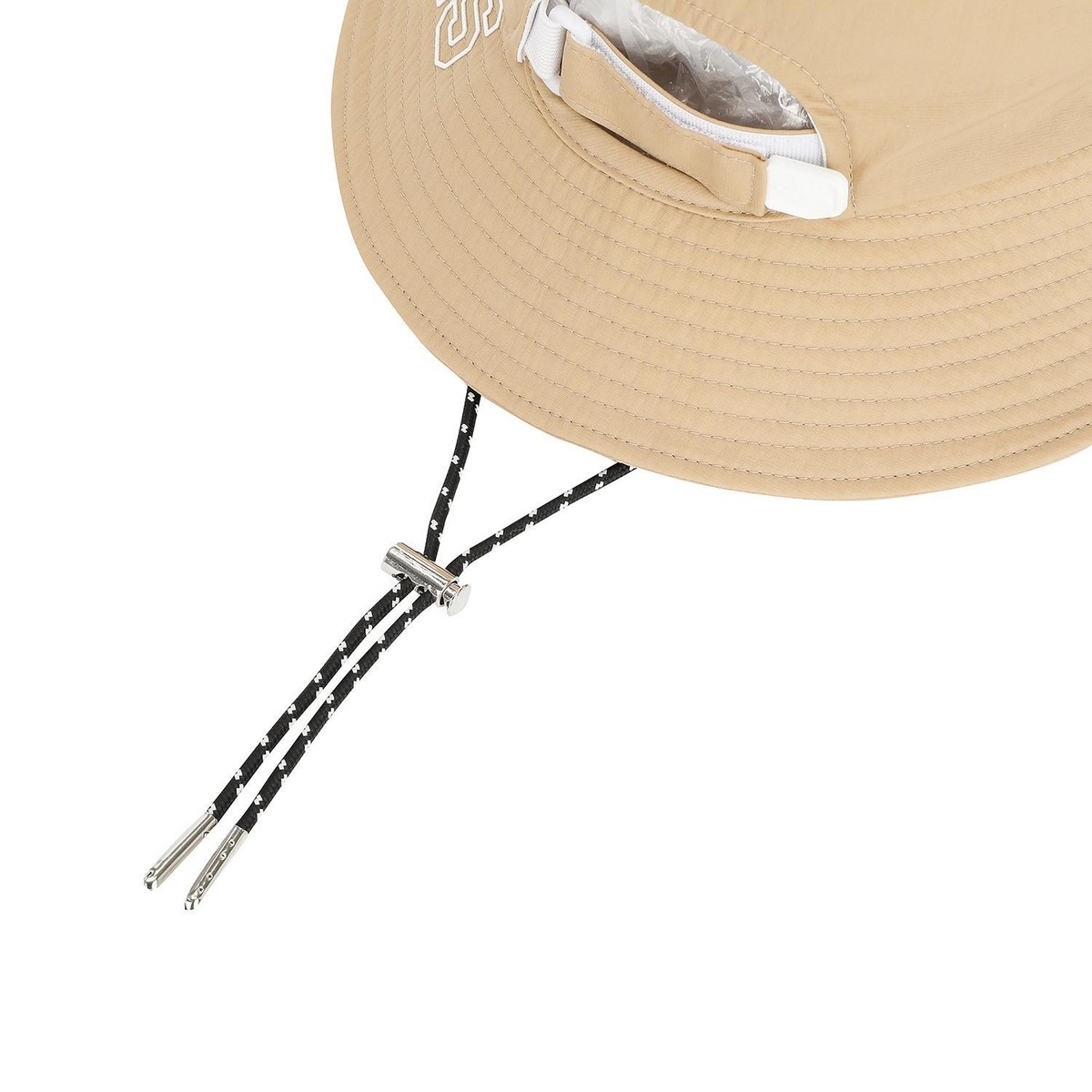 【PEARLY GATES】 Women's UV Cut Two Way Scarf Bucket Hat Genuine PEARLY GATES GOLF Womens Logo Smile Mesh Bucket Hat