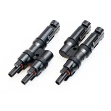 Solar Panel Y Branch Cable Connection Extension Waterproof Adapter Male Female