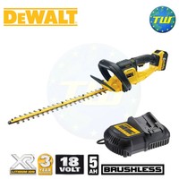 Dewalt Dcm563p1 18v Brushless Cordless Hedge Trimmer 1x 5ah Battery & Charger Dewalt Dcm563p1 18v Brushless Cordless Hedge Trimmer 1x 5ah Battery & Charger