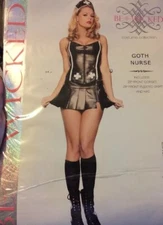 Be Wicked Sexy Goth Nurse S/m Halloween Costume Cosplay