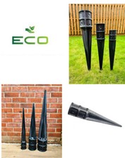 Eco Composite ROUND DRIVE IN FENCE SPIKE ANCHOR SUPPORT GARDEN SADDAR