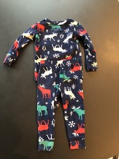 Target Cat And Jack cozy snuggly soft Holiday Reindeer pajamas 18m Baby Boy