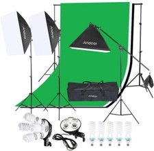 Andoer Photography Lighting Kit 6.6ft x 10ft Background Support System