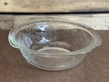 Vintage Indiana Glass Clear "Recollection" 9.5" Serving Bowl