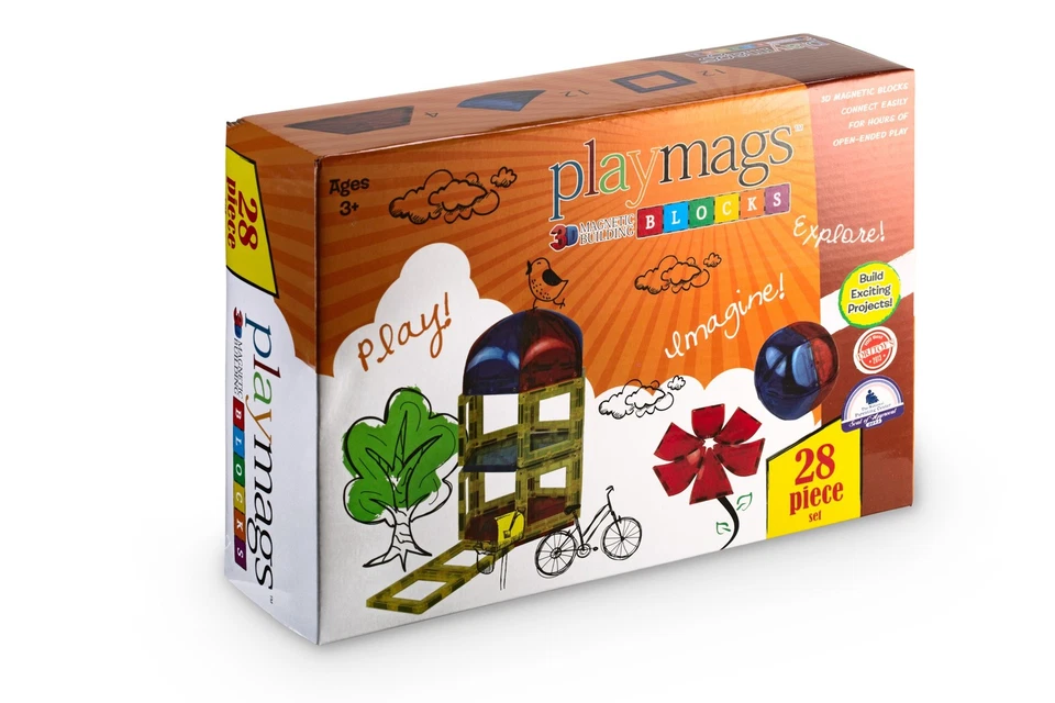 Playmags Award Winning 28 Piece DOME Set with 3 different shapes - Image 4 of 4