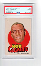 1967 Topps Gum Co. #6 Roberto Bob Clemente Sticker PSA MINT 9 Fresh Grade