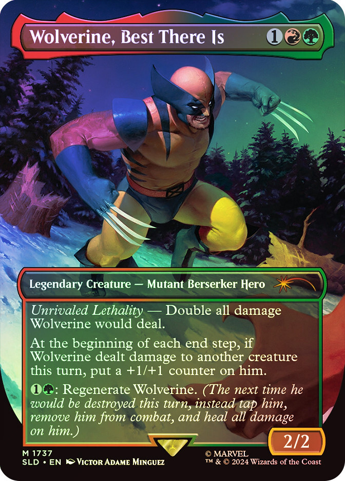 MTG FOIL Wolverine, Best There Is Marvel Secret Lair