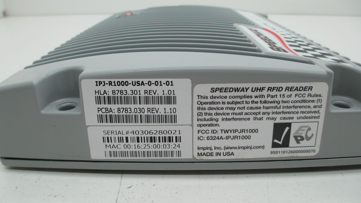 IMPINJ SPEEDWAY IPJ-R1000-USA-0-01-01 UHF RFID READER | eBay IMPINJ SPEEDWAY IPJ-R1000-USA-0-01-01 UHF RFID READER | eBay