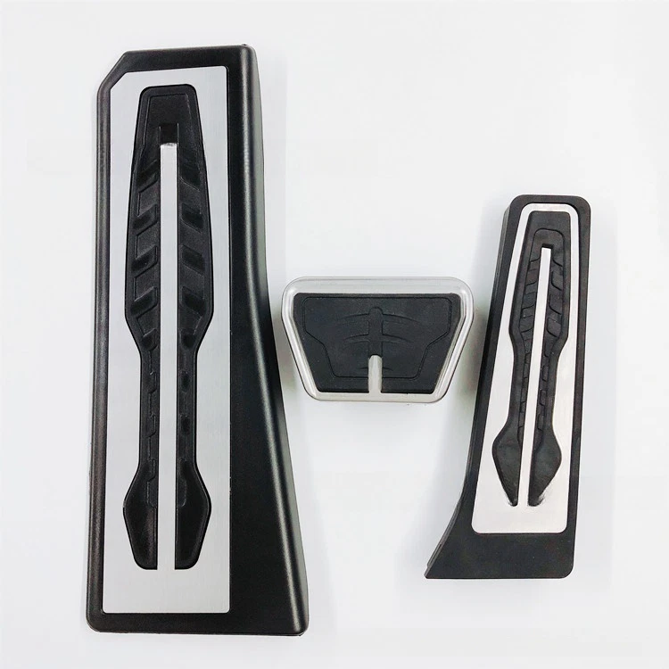 Non Silp Stainless Steel Automatic Car Brake Gas Pedal Pad For BMW X3 X4 5 6 7 - Image 2 of 4