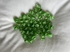 2.5 Lbs OF VINTAGE GLASS MARBLES CATS EYE GREEN 5/8 Inch