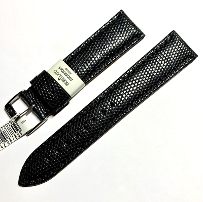 Cinturino Vera Lucertola Africa 20/18 Nero semi imbottito Morellato uomo  donna