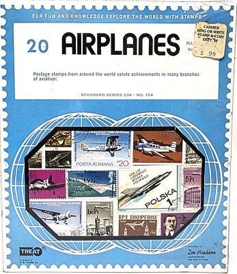 20 Airplane Stamps From Around The World - By Treat, Series 234 #154 | eBay