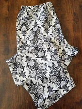 Carole Hochman Sleep/Loungewear 2pc Women’s Sz M Charcoal Grey Print NWT QVC