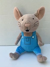 KOHLS Cares If You Give A Mouse A Cookie Laura Numeroff Plush Blue overalls Cute