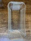 VTG 8x4 Clear Ribbed Glass Refrigerator Dish Base  rectangle Perfect — photo 5