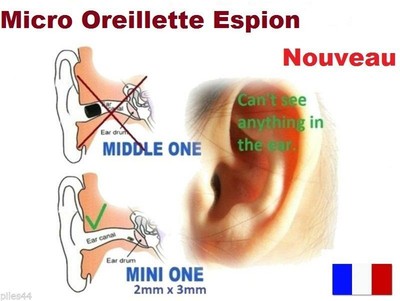 Microauricolari spia senza fili per comunicazioni segrete | Endoacustica