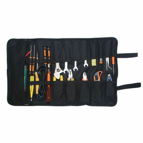 Elektriker Werkzeug Tasche Tasche Aufrollen Aufbewahrung Organizer Taschen Canvas Meißel Werkzeugkit - Bild 2 von 15