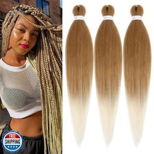 ADIASAI Braiding Hair Pre Stretched 24 Inch 3 Packs, Pre stretched Braiding H