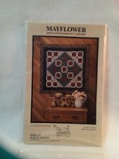 Mayflower Quilt Pattern, 2 sizes, 9 bonus patchwork patterns, optional borders