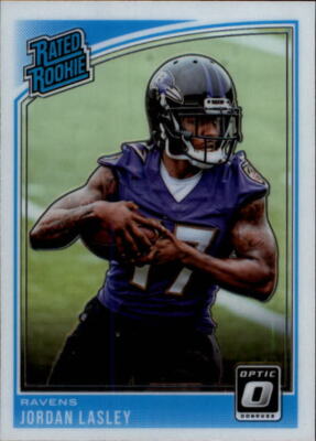 Jordan Lasley 2018 Donruss Optic #199 RC Ravens Rated Rookie