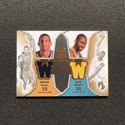 2007-08 UD SP - BRANDON & JULIAN WRIGHT #DRT-WW Dual Rookie Threads