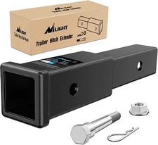 Nilight Trailer Hitch Extender 7 inch Extension Length Fits for 2 inch Receiver