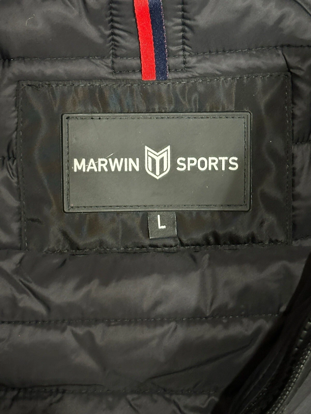 New Marwin Sports 2-in-1 Black Jacket With Inner Removable Puffer Jacket - Large - product detail image 5