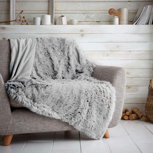 Luxury Throws Super Soft Fluffy Warm Cozy Settee Sofa Bed Fleece Fur Blanket UK - Picture 11 of 13