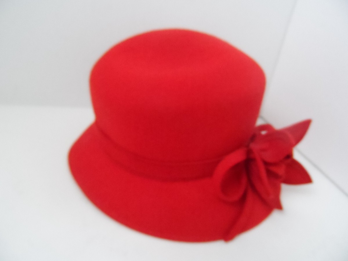 Vintage Red Wool Hat By Toucan Collection Of New York - Size  display picture 1