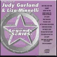 LEGENDS KARAOKE CDG DISC JUDY GARLAND  LIZA MINNELLI STANDARDS,OLDIES 15