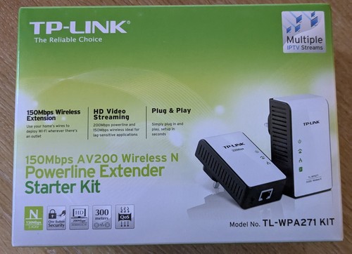 TP-LINK TL-WPA271 KIT 150Mbps Wireless N Powerline Adapter Starter Kit, 2.4Ghz - Picture 3 of 8
