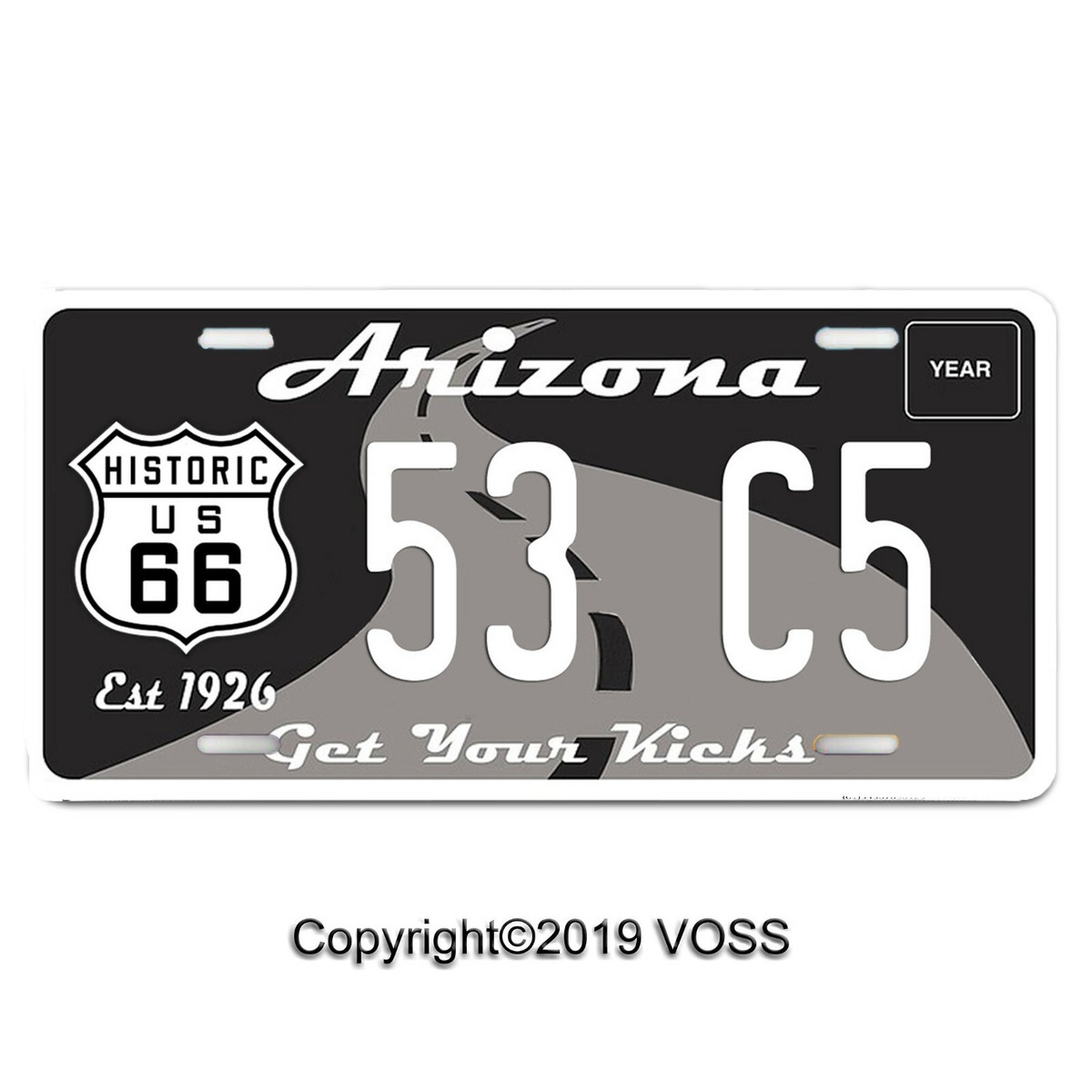 ARIZONA Historic NEW Route 66 License Plate ANY TEXT YOUR TEXT